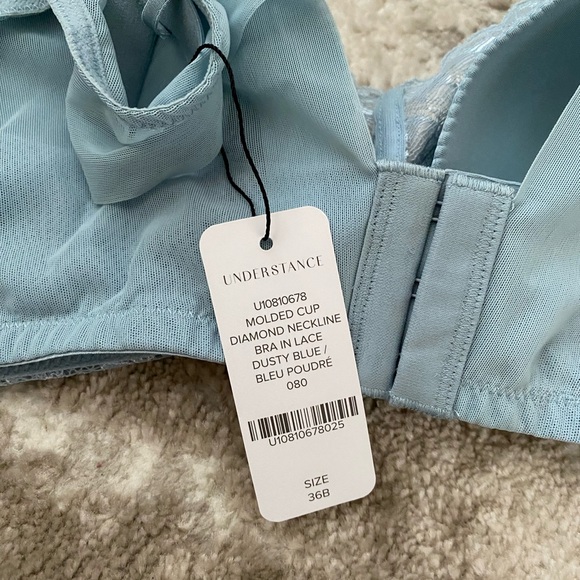 Understance Dusty Blue Lace Bra - Picture 4 of 5